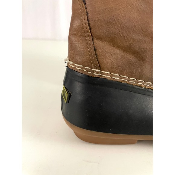 Esprit Willow Duck Boots Sz 6 Women's Brown Black Ankle - Picture 7 of 15